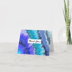 Ocean Waves Digital Artwork Thank You Card! Card