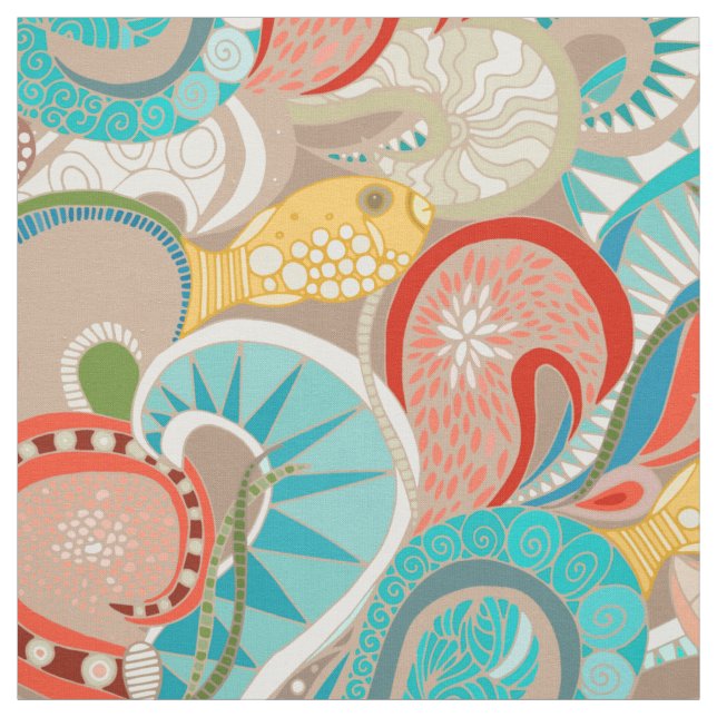 ocean waves fabric (Swatch)