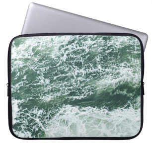 Ocean waves laptop sleeve