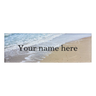 Ocean waves name tag