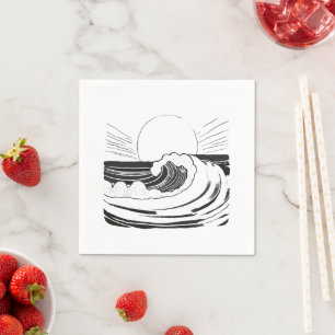 Ocean Waves Napkin