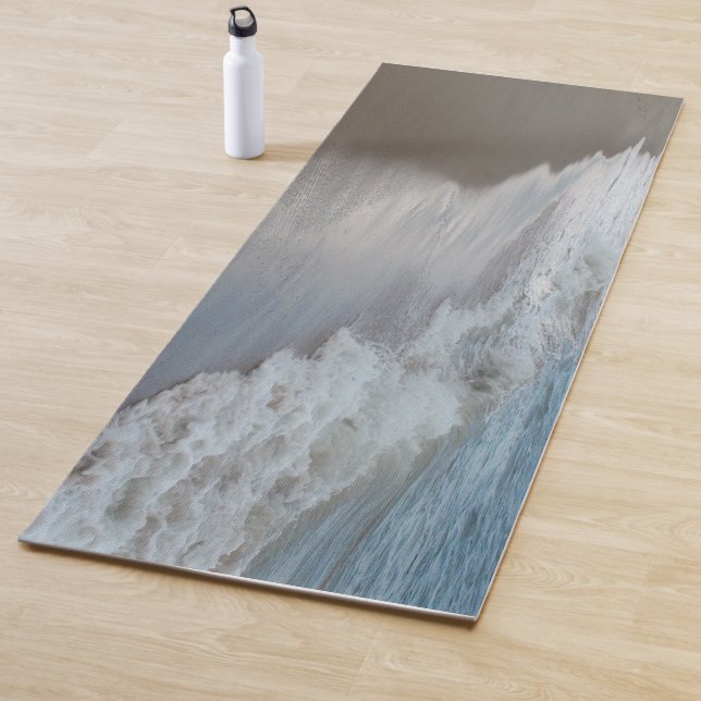 Ocean Waves on Sandy Beach Yoga Mat (In Situ)