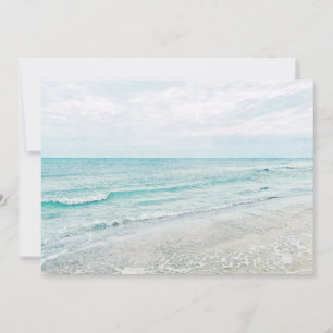 Ocean Waves Painting Aqua Light Blue Watercolor