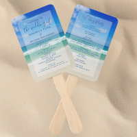 Ocean Waves Photography Beach Wedding Program