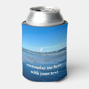 Ocean Waves Photography Custom Beach Marketing Can Cooler