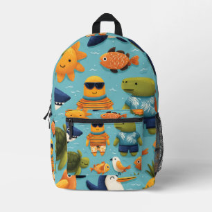 Ocean Waves Print Cut Sew Bag Gift