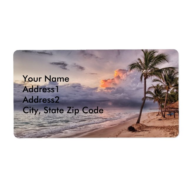 Ocean Waves Sandy Beach Sunset (Front)