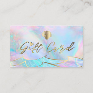 ocean waves seashell logo gift certificate