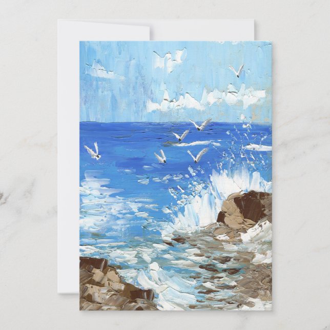 Ocean Waves Seashore Landscape (Front)