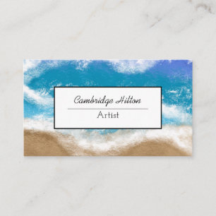 Ocean Waves Seaside Coastal Business Card