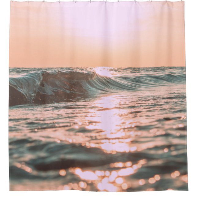 OCEAN WAVES SHOWER CURTAIN (Front)