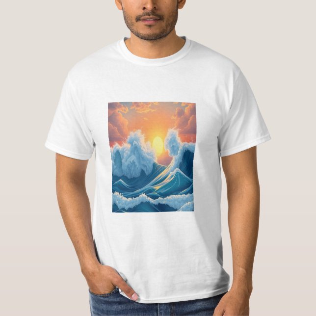 Ocean Waves T-Shirt (Front)