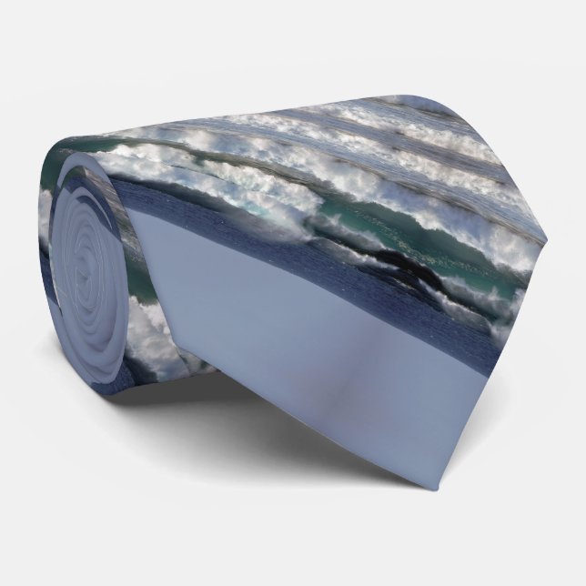 Ocean waves tie (Rolled)