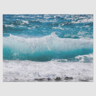 ocean waves tissue paper