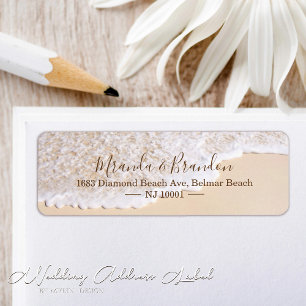 Ocean Waves Tropical Beach Wedding Address