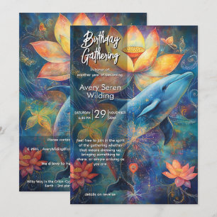 Ocean Whisper   Dolphin Design  Invitation