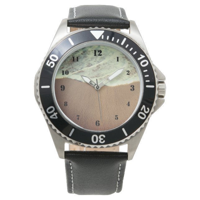 Ocean white wash on the beach watch (Front)