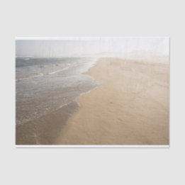 Ocean Whitewash on Beach Tissue Paper