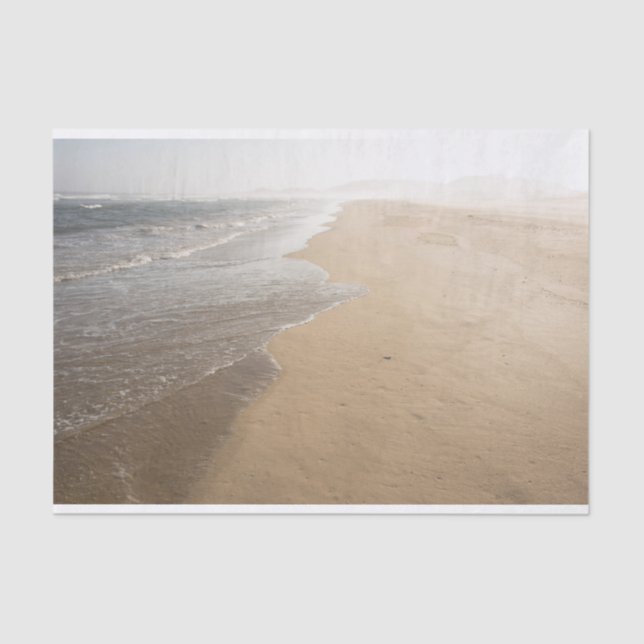 Ocean Whitewash on Beach Tissue Paper (Front)