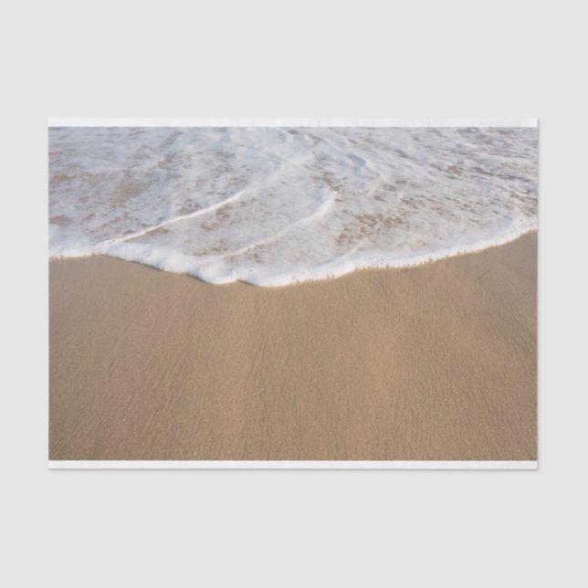 Ocean Whitewash on Beach Tissue Paper (Front)