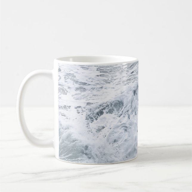 Ocean with wave coffee mug (Left)