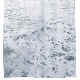 OCEAN WITH WAVE SHOWER CURTAIN