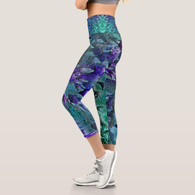 Ocean Yoga Pants (Left)