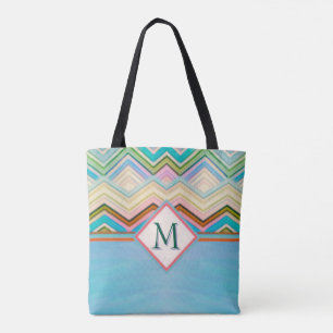 Ocean Zig Zags Tote Bag