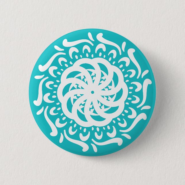 Oceana Mandala 6 Cm Round Badge (Front)