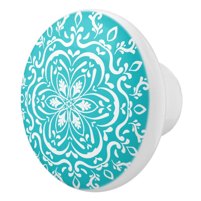 Oceana Mandala Ceramic Knob (Right)