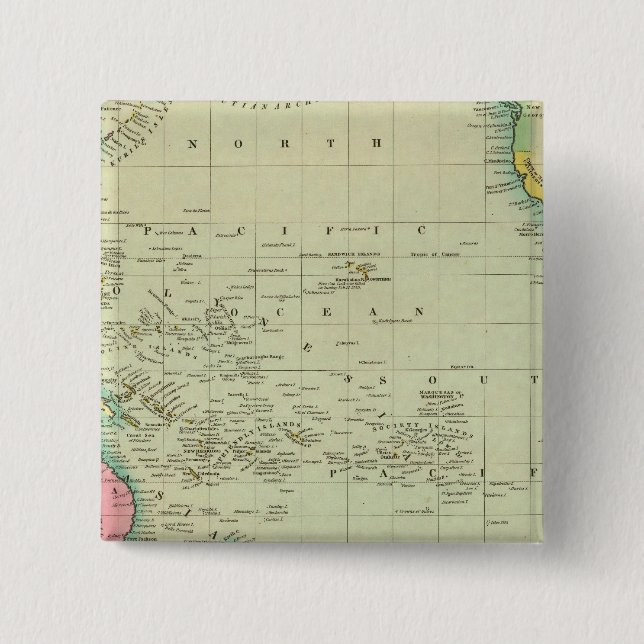 Oceana Or Pacific Ocean 15 Cm Square Badge (Front)
