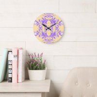 Oceanic Bloom: Purple Wave Harmony / Stylish Art
