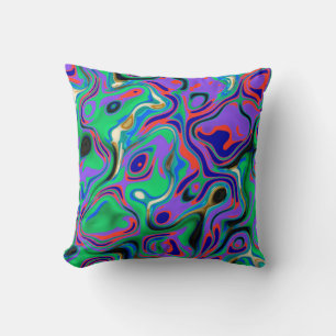 Oceanic colours cushion