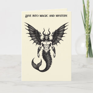 Oceanic Crocell Demon Illustration Card