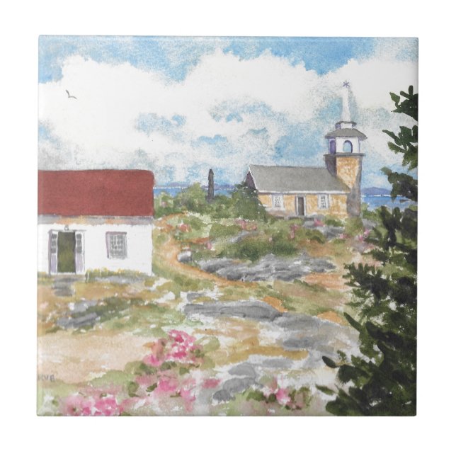 Oceanic Hotel on Star Island View Tile (Front)