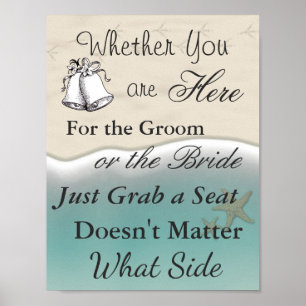 Oceanic Seating Poster Wedding Beach Theme