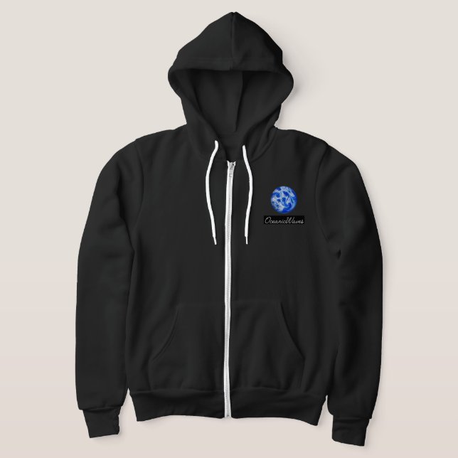 Oceanic waves (urban wave)smooth and unique design hoodie (Laydown)