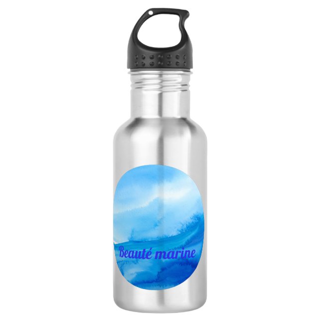Oceanic Wavy Beauty 532 Ml Water Bottle (Front)