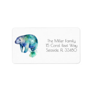 Oceanic Whisper Manatee, custom Label