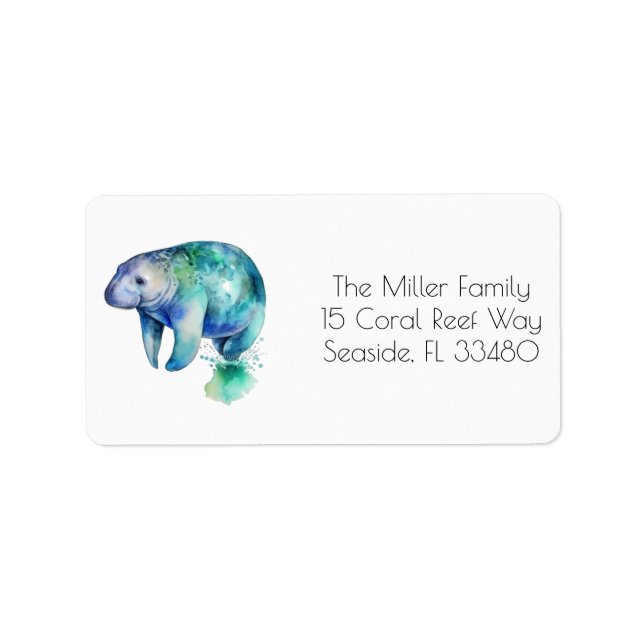 Oceanic Whisper Manatee, custom Label (Front)