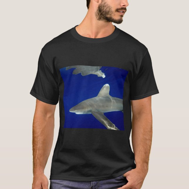 Oceanic White Tip Shark Reflections T-Shirt (Front)