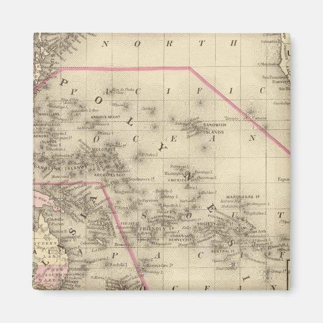 Oceanica, Sandwich Islands Magnet (Front)