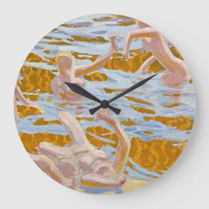 Oceanides: Artful Timekeeper Large Clock