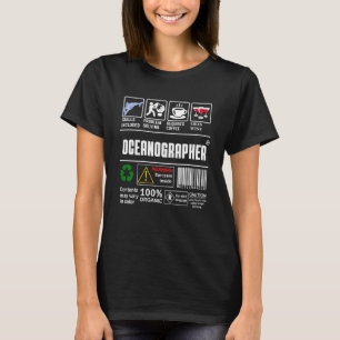 Oceanographer Packaging & Handling Label Coffee Wi T-Shirt