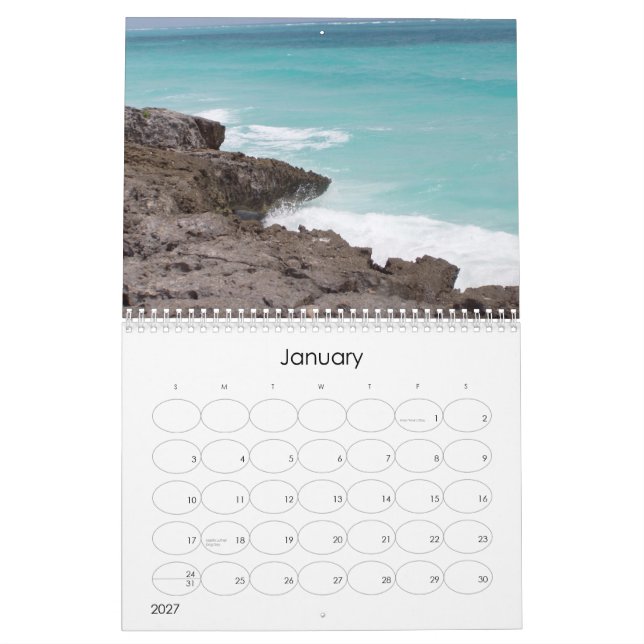 Oceans 2009 calendar (Jan 2027)