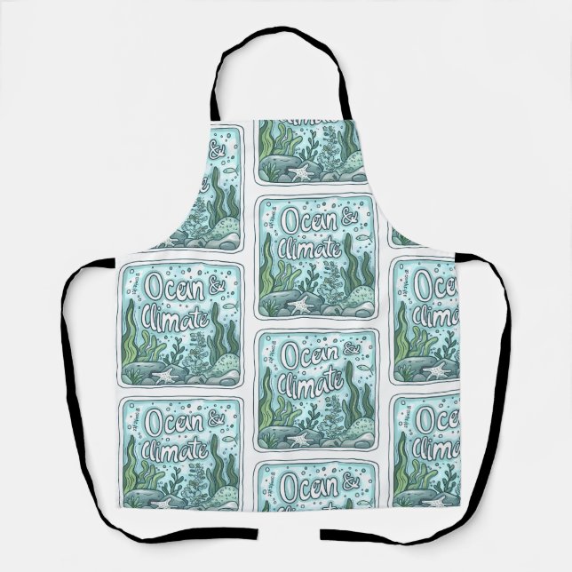 Oceans Day - Ocean & Climate Concept with Marine  Apron (Front)