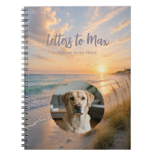 Ocean's Embrace Rainbow Bridge Pet Memorial Photo Notebook