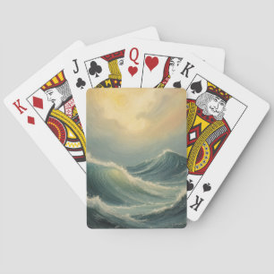 Ocean's Fury at Dawn Playing Cards