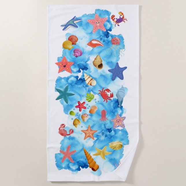 OCEAN'S GEMS BEACH TOWEL (Front)