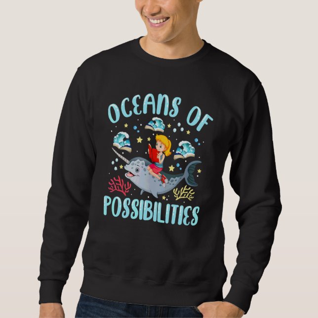 Oceans Of Possibilities Summer Reading 2022 Librar Sweatshirt (Front)